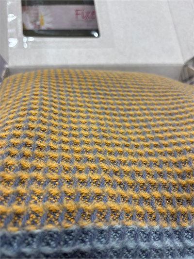 Sesli Comfort Kahve Mavi Bej Skoç Pamuk Örme Battaniye 200x220 Çift Kişilik Battal
