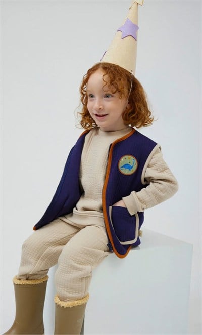 Miela Kids Çocuk Kapitone Jogger Pantolon - Bej