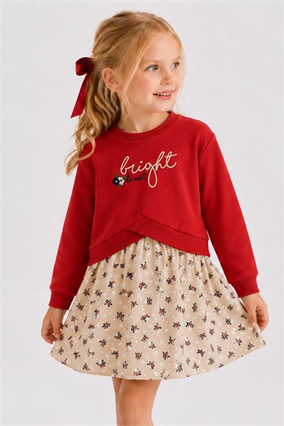 Zeyland Kız Çocuk Sweat Elbise - Pembe
