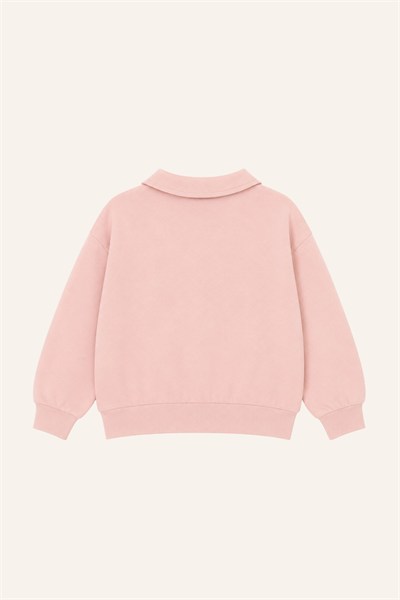 Zeyland Kız Çocuk Gömlek Yakalı Nakışlı Tişört - Pembe