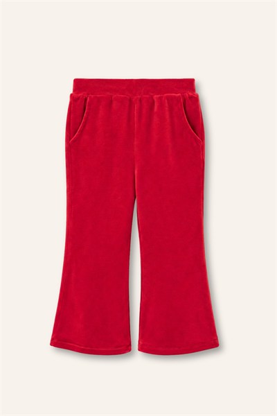 Zeyland Kız Çocuk Önden Bağlamalı Sweatshirt ve Pantolon Takım - Kırmızı