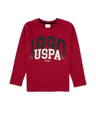 Erkek Çocuk Yazılı Pijama Takımı - Bordo