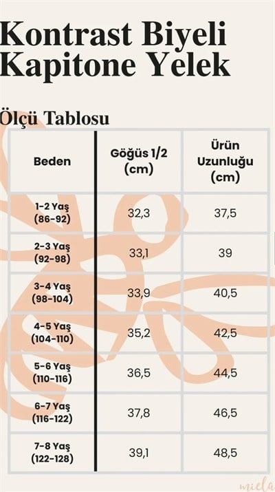 Miela Kids Çocuk Yazı Detaylı Kapitone Yelek - Lacivert