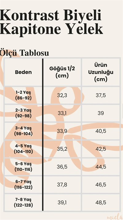 Miela Kids Çocuk Harf Desenli Kapitone Yelek - Kırmızı