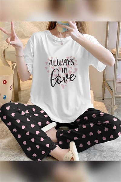 Beautiful Kısa Kollu Pijama Takımı 2105