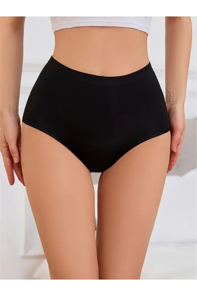 Kadın Extra Yüksek Bel Dikişsiz Lazer Kesim Külot (BELİ LASTİKLİ) 6lı Set