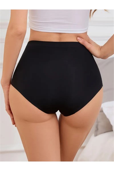 Kadın Extra Yüksek Bel Dikişsiz Lazer Kesim Külot (BELİ LASTİKLİ) 6lı Set