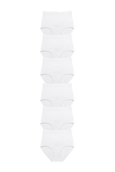 Kadın Extra Yüksek Bel Dikişsiz Lazer Kesim Külot (BELİ LASTİKLİ) 6lı Set
