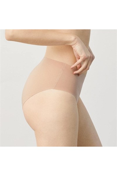 Kadın Yüksek Bel 6lı Paket Dikişsiz Lazer Kesim Iz Yapmaz Bikini Slip Külot