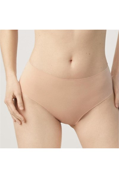 Kadın Yüksek Bel 9lu Paket Dikişsiz Lazer Kesim Iz Yapmaz Bikini Slip Külot