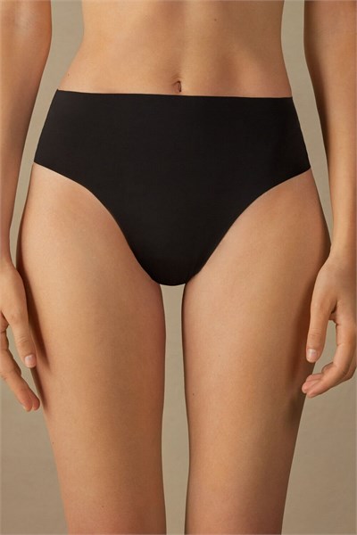 Kadın Yüksek Bel 9lu Paket Dikişsiz Lazer Kesim Iz Yapmaz Bikini Slip Külot