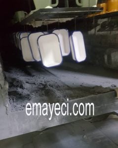 Emaye ürünlerin üretim aşaması