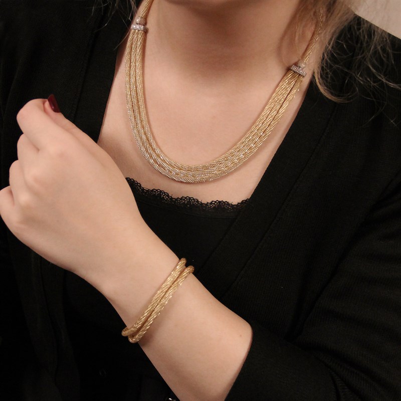 Bayramoğlu14 Ayar Modern Altın Takı Seti