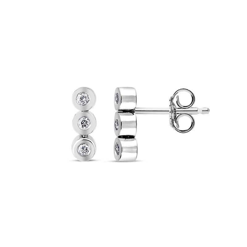 0.11 KARAT PIRLANTA TRİA KÜPE