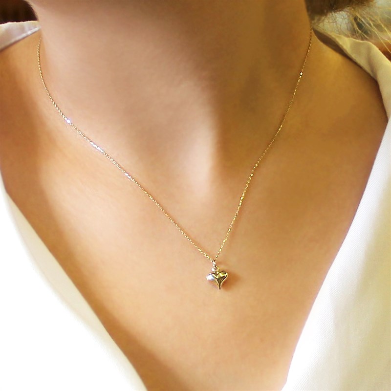 Bayramoğlu14 Ayar Altın Kalp Kolye