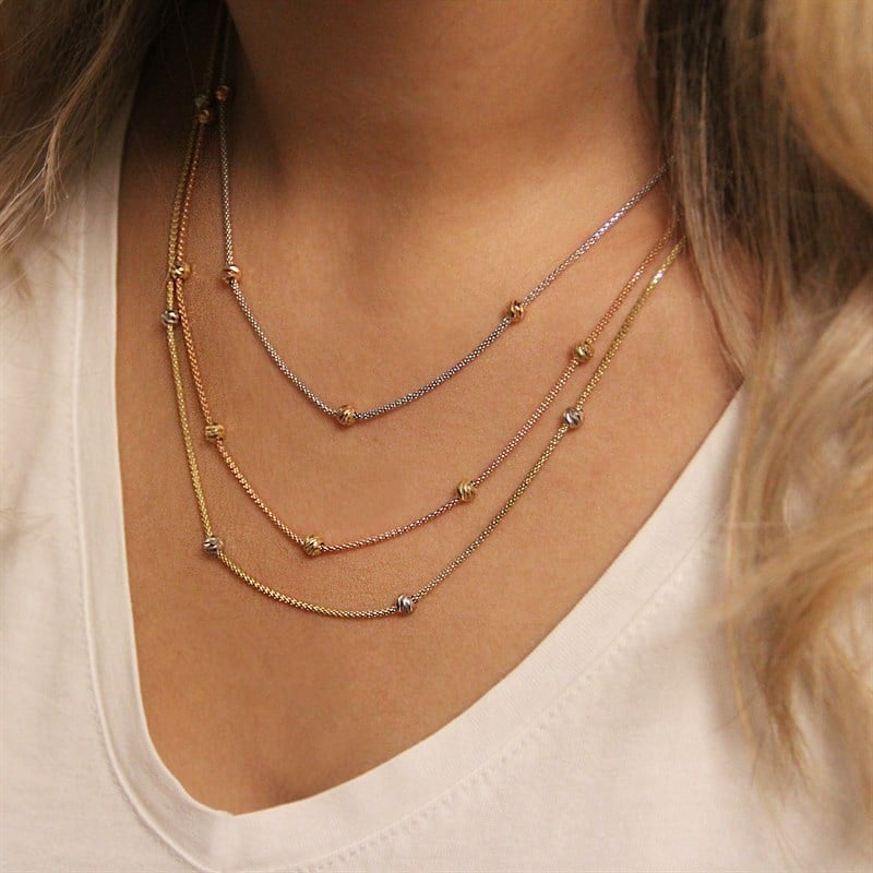 Bayramoğlu14 Ayar Dorika Altın Kolye