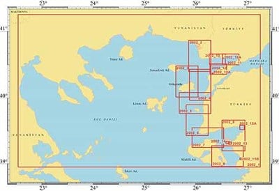 2002 Kuzey Ege Yat Haritaları Folyosu