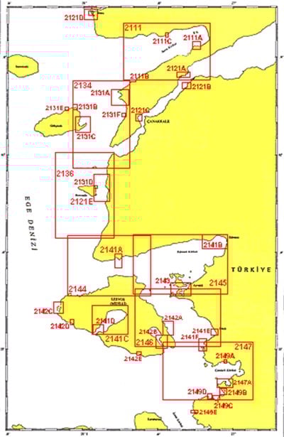 TR 2136 Harita: Bozcaada
