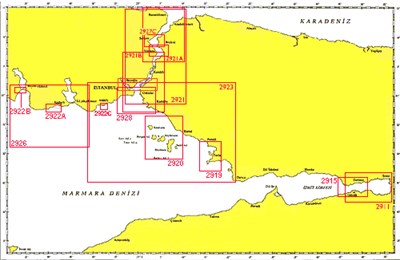 TR 2921 A Harita: İstanbul Boğazı Kuzeyi