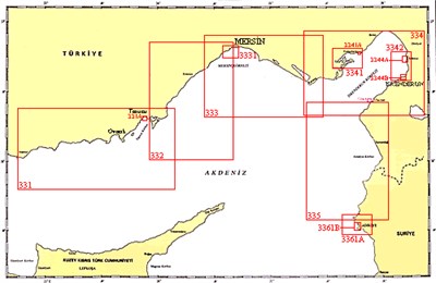 TR 331 Harita: Anamur Burnu - İncekum Burnu