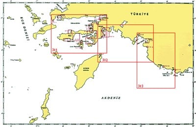TR 311 Harita: Bodrum Boğazı - Marmaris