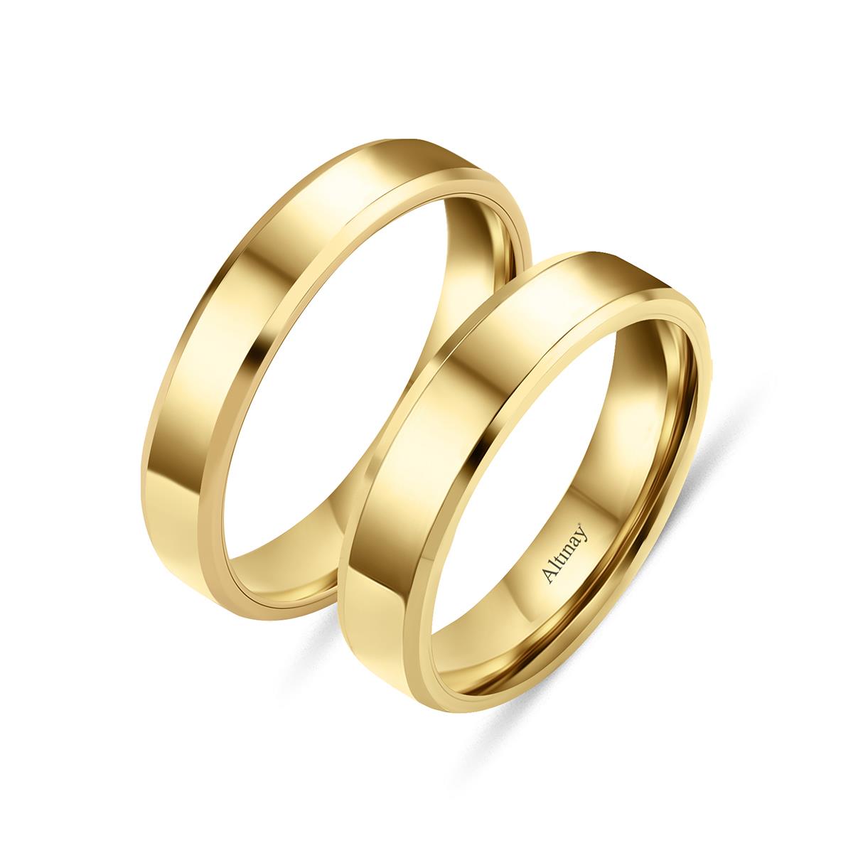 KLASİK ALYANS14 Ayar 4 mm Klasik Model Düz Kesim Alyans14 Ayar 4 mm Klasik Model Düz Kesim Alyans