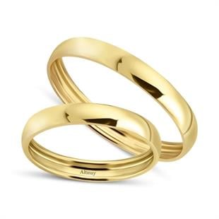ALYANS14 Ayar 4 mm İçi Boş Sarı Altın Klasik Alyans Yüzük14 Ayar 4 mm İçi Boş Sarı Altın Klasik Alyans Yüzük