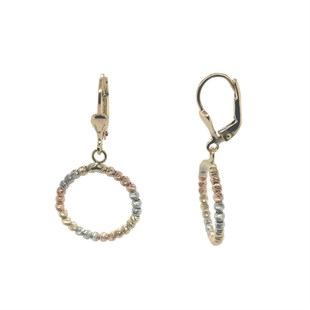 KÜPE14 Ayar Altın Dorika Halka Küpe