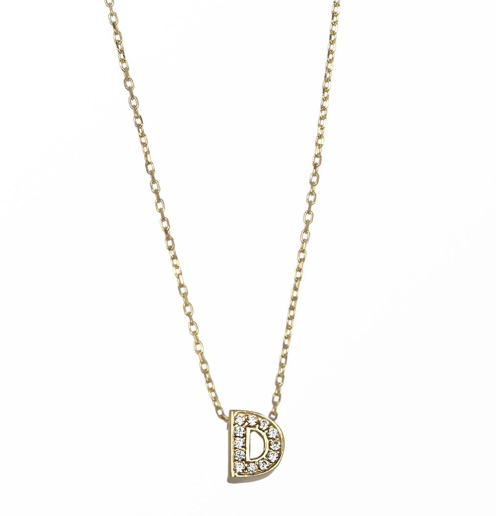 ALTIND Harfli Altın 14 Ayar Kolye