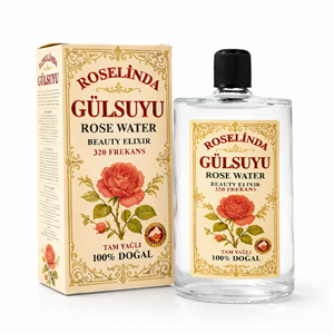 % 100 Doğal Yağlı Gül Suyu Cam Şişe 200Ml -Roselinda Isparta