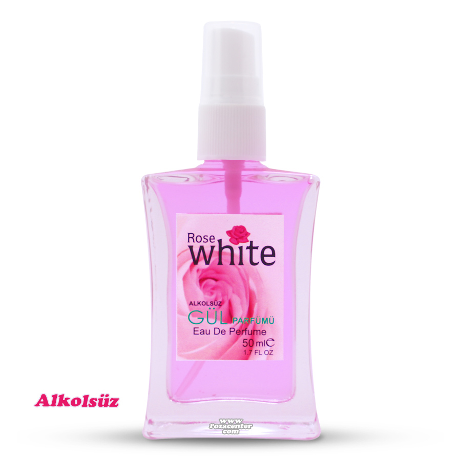White Rose - Alkolsüz Gül Parfümü Cam Sprey Şişe 50 Ml