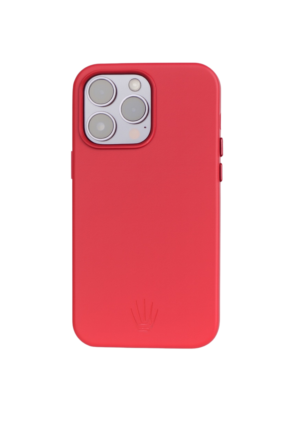 Triton Iphone 14 Pro Max Kırmızı Kılıf Manyetik Özellikli Deri Kılıf