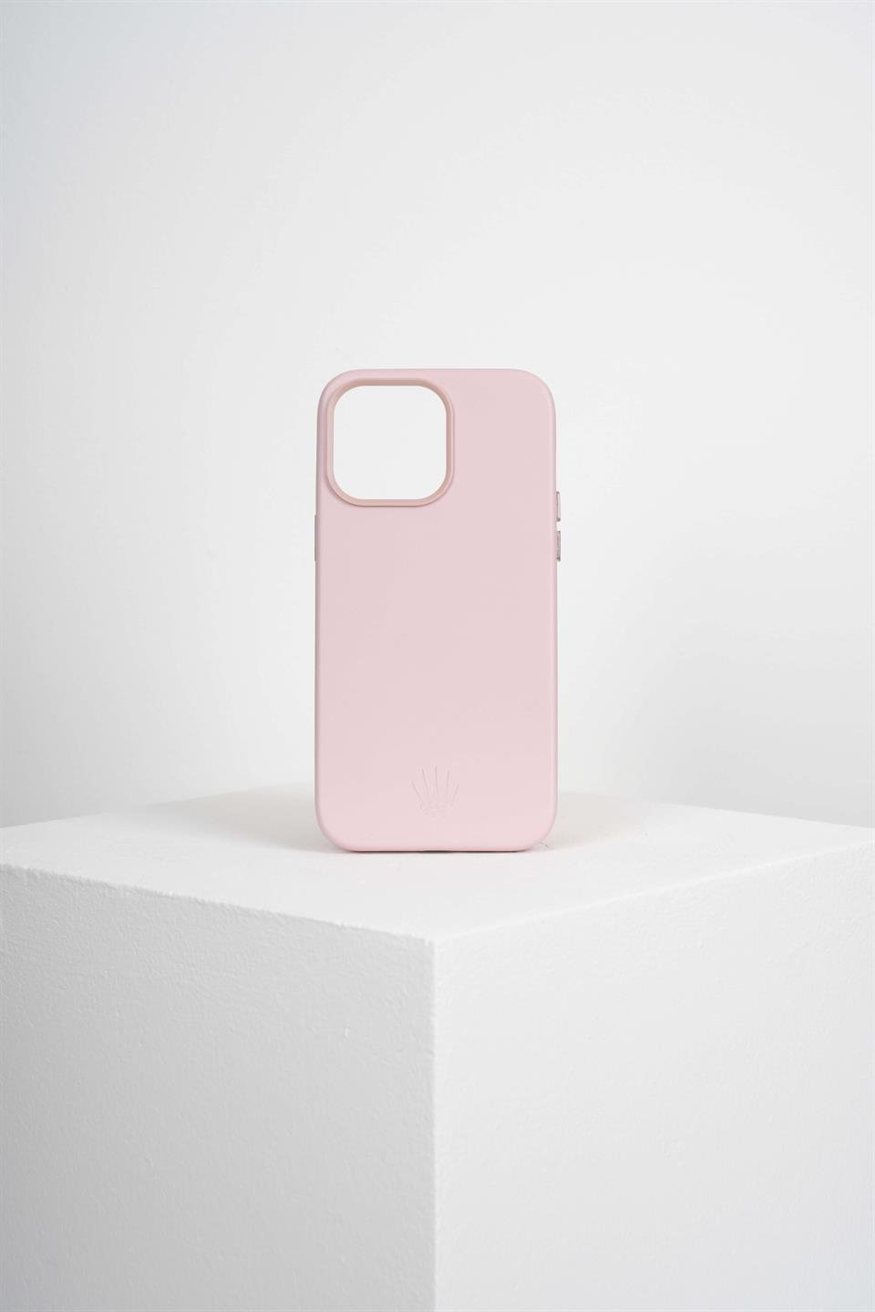 Xelium Iphone 15 Pro Max Pembe Kılıf Manyetik Özellikli Deri Kılıf+Kartlık