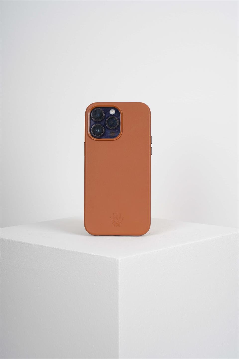 Xelium Iphone 15 Pro Max Taba Kılıf Manyetik Özellikli Deri Kılıf+Kartlık