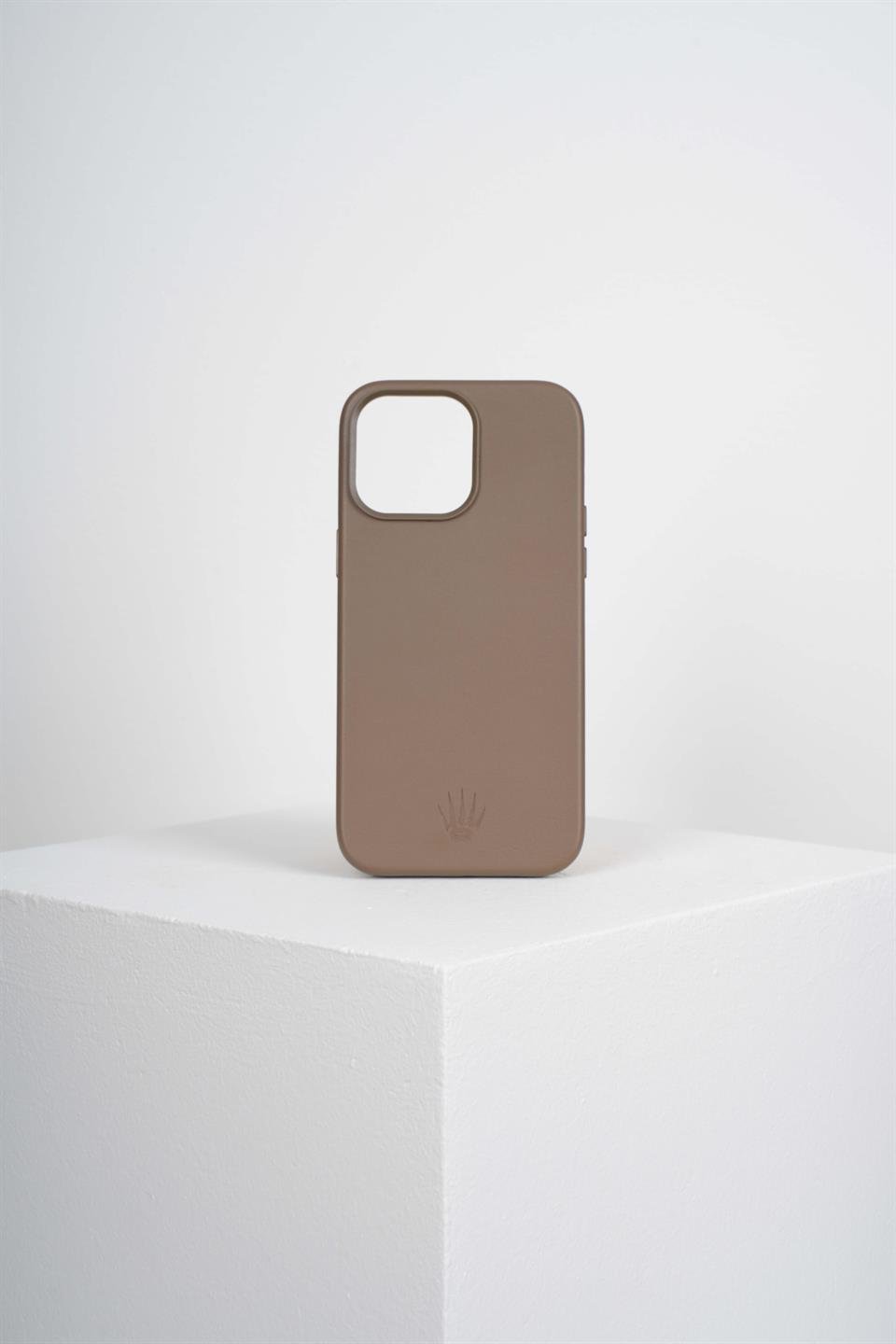 Triton Iphone 15 Pro Max  Kahverengi Kılıf Manyetik Özellikli Deri Kılıf