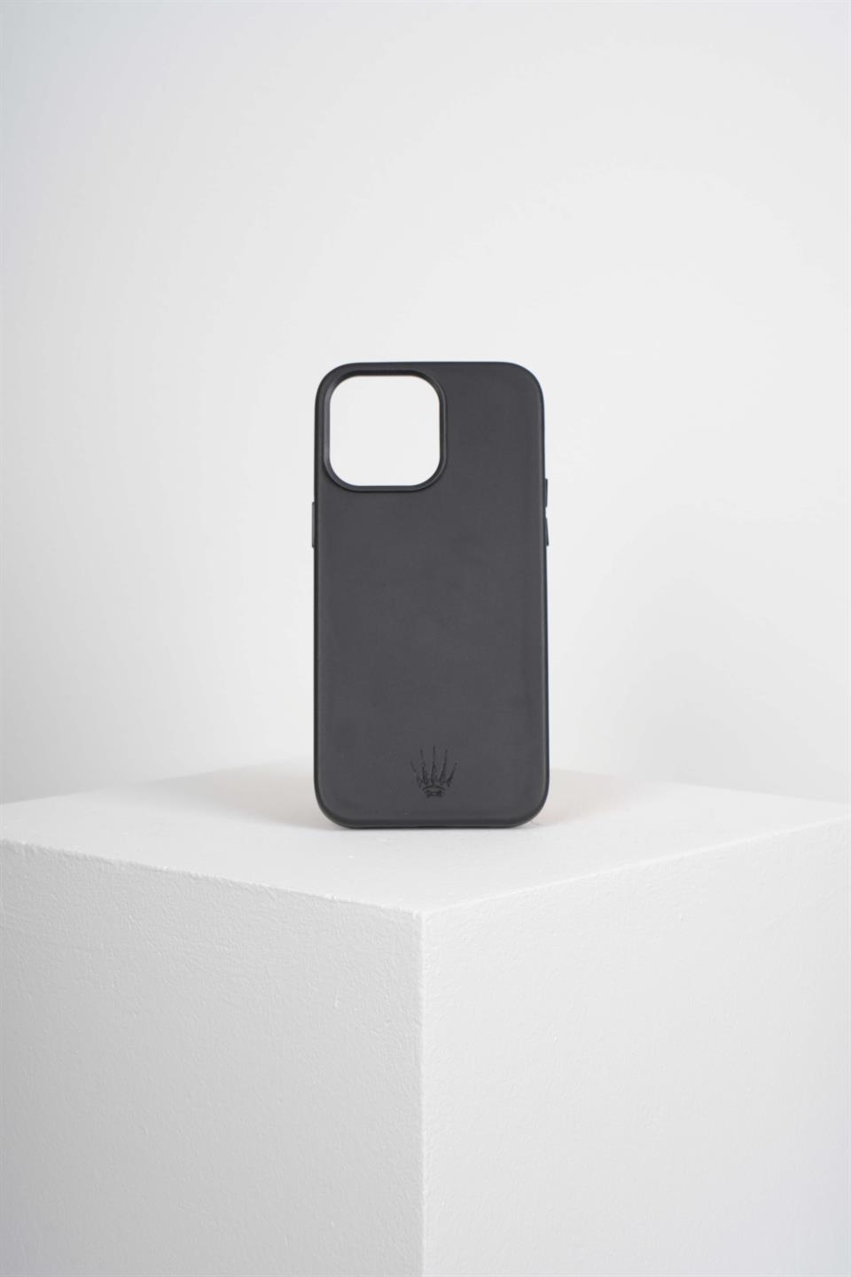 Triton Iphone 15 Pro Max Siyah Kılıf Manyetik Özellikli Deri Kılıf