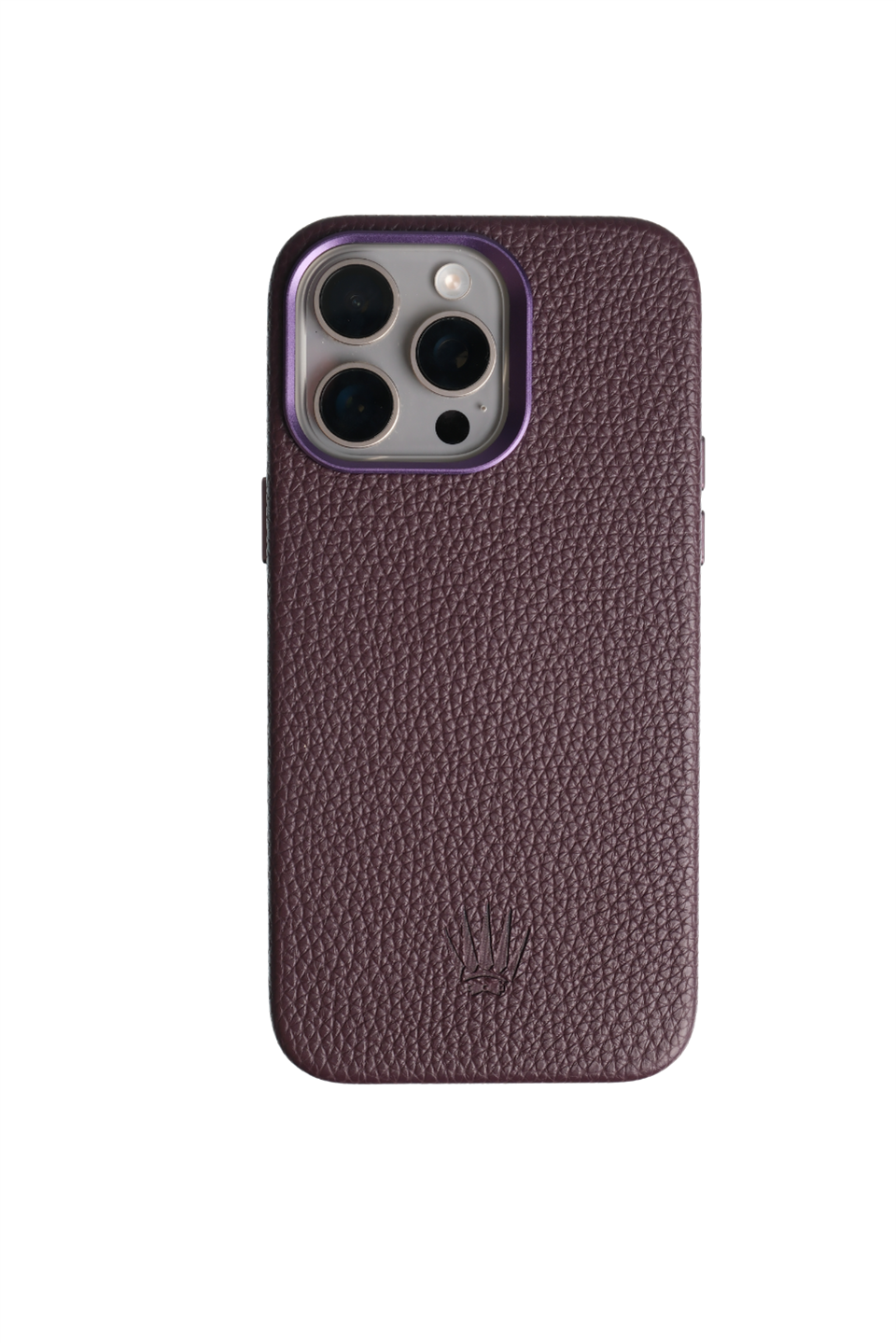 ArmorCase Iphone 15 Pro Max mor Kılıf Magsafe Özellikli Deri Kılıf