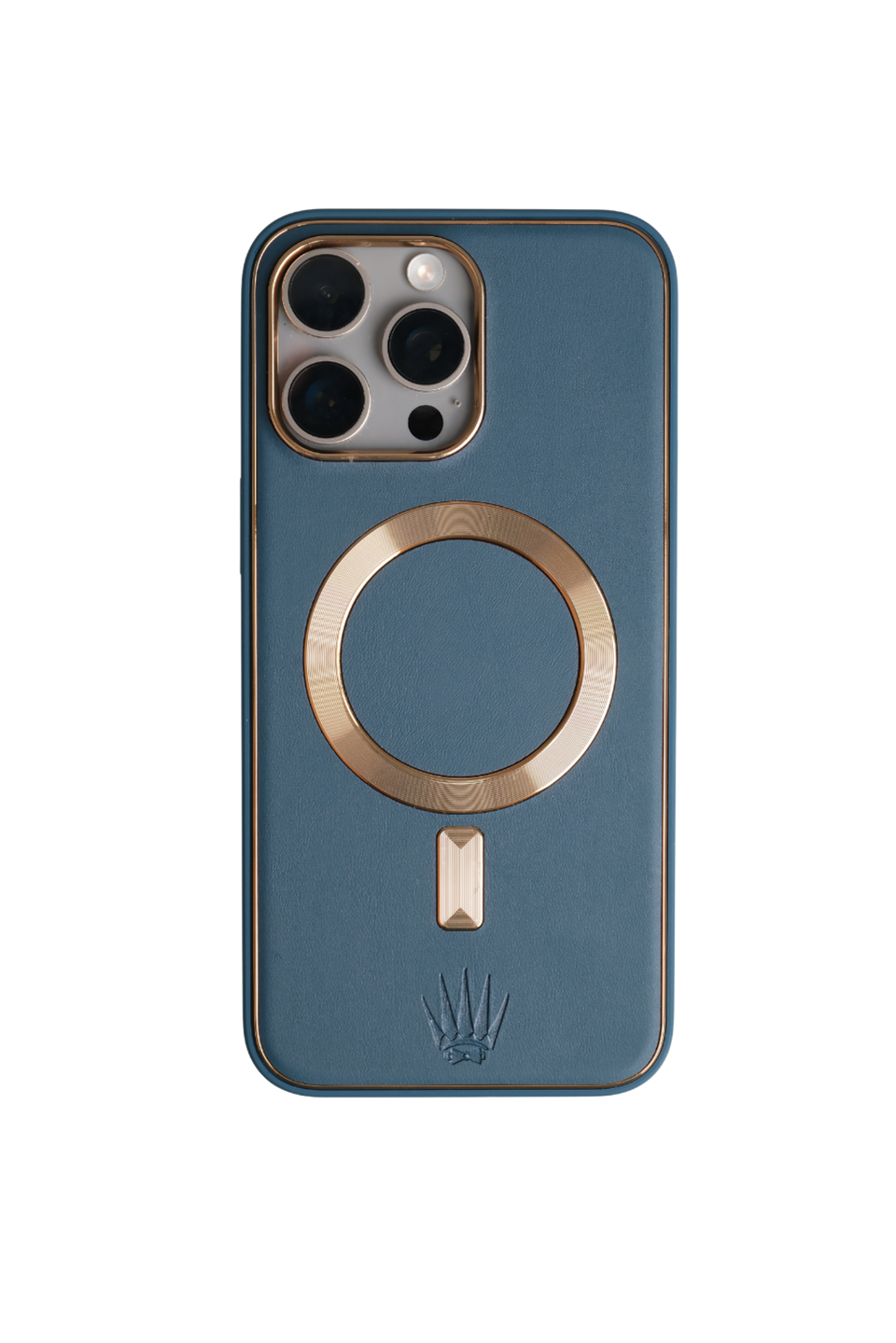 CaseMate Iphone 15 Pro Max Lacivert Kılıf Manyetik Özellikli Deri Kılıf
