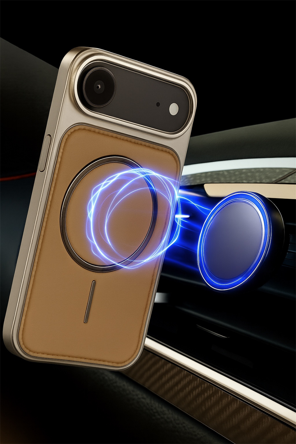 NeoMag Case Iphone 17 Air Vizon Manyetik Özellikli Deri Kılıf 