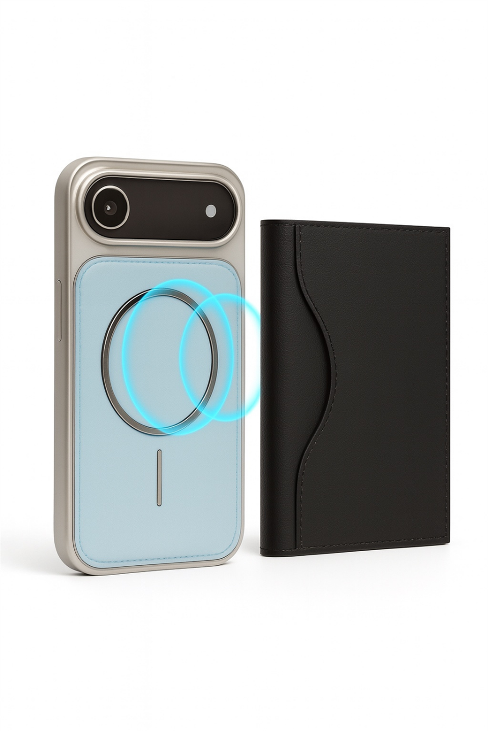 NeoMag Case Iphone 17 Air Turkuaz Manyetik Özellikli Deri Kılıf 