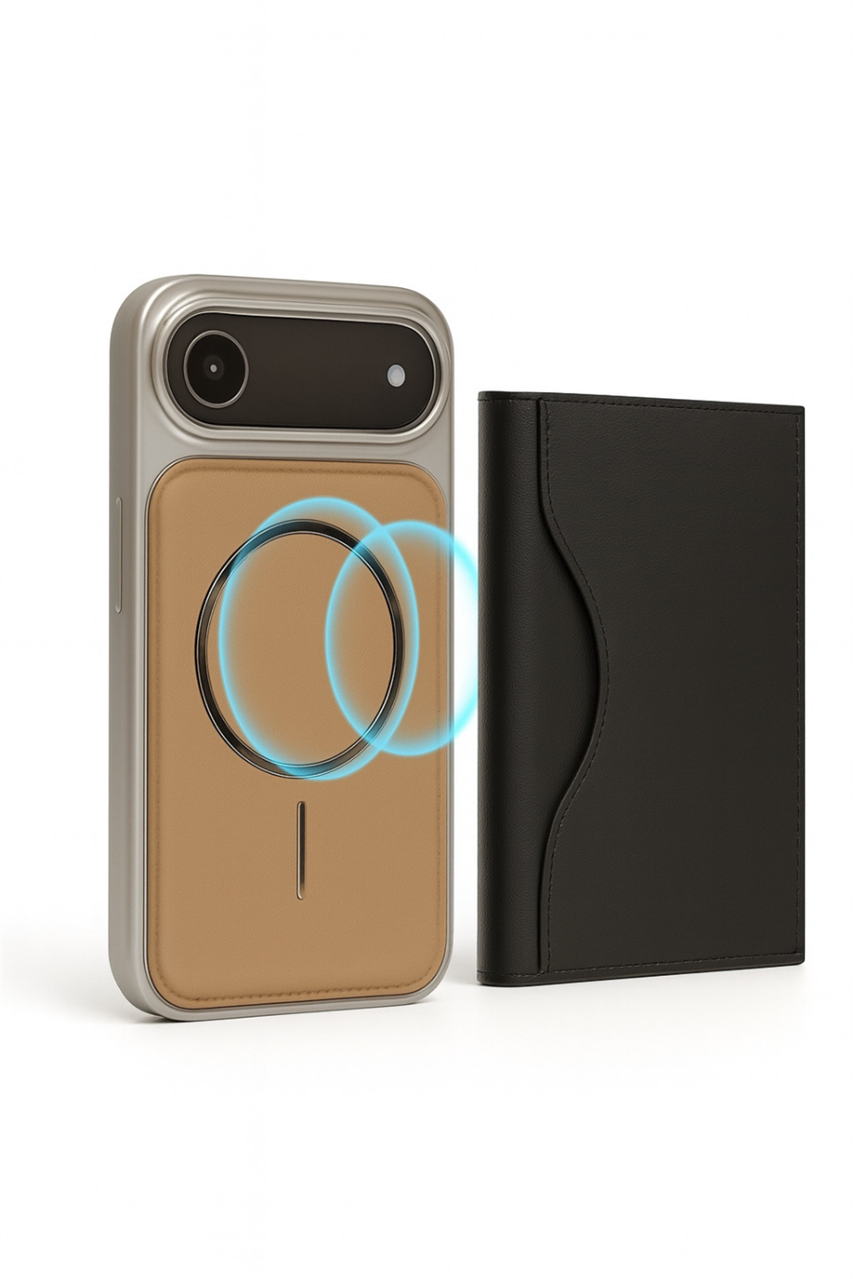 NeoMag Case Iphone 17 Air Krem Manyetik Özellikli Deri Kılıf 