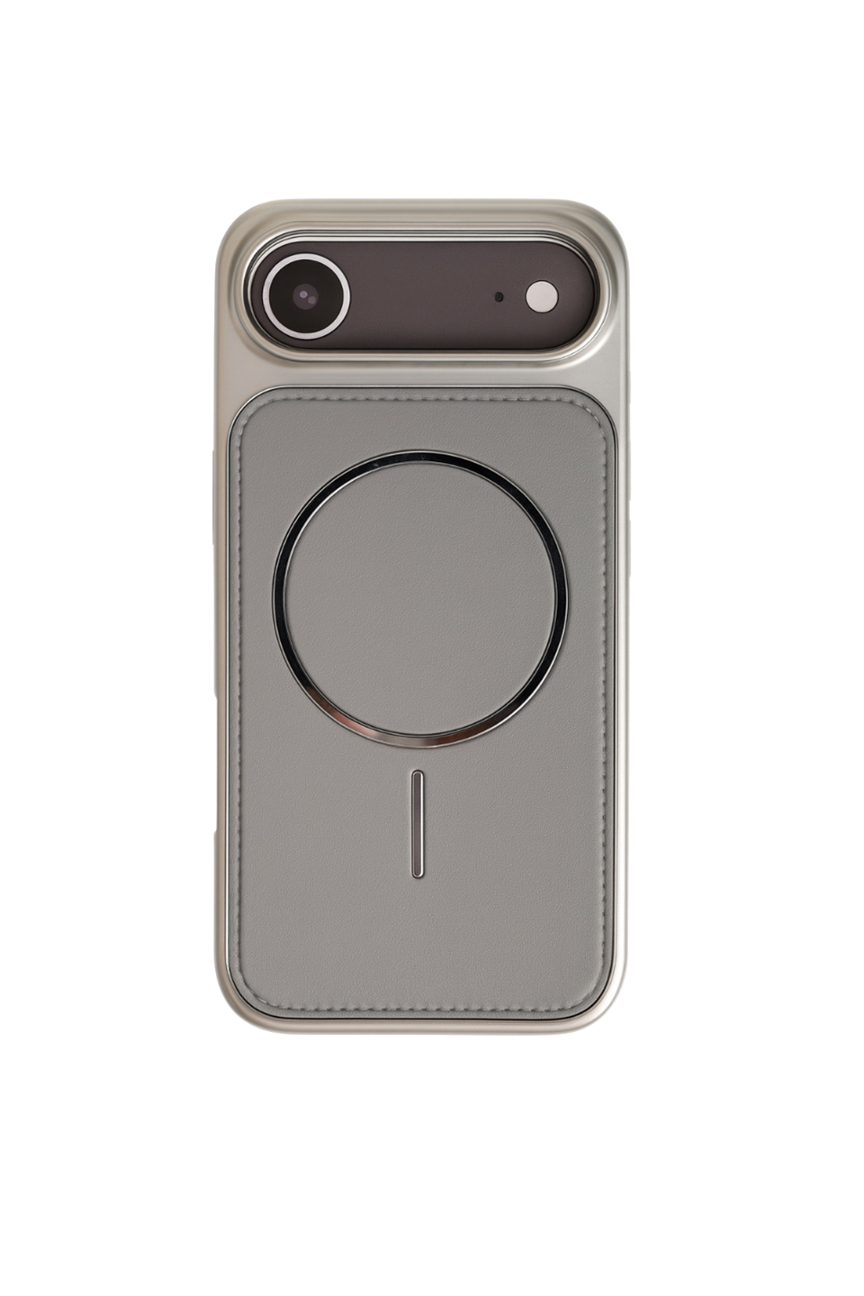 NeoMag Case Iphone 17 Air Gri Manyetik Özellikli Deri Kılıf 