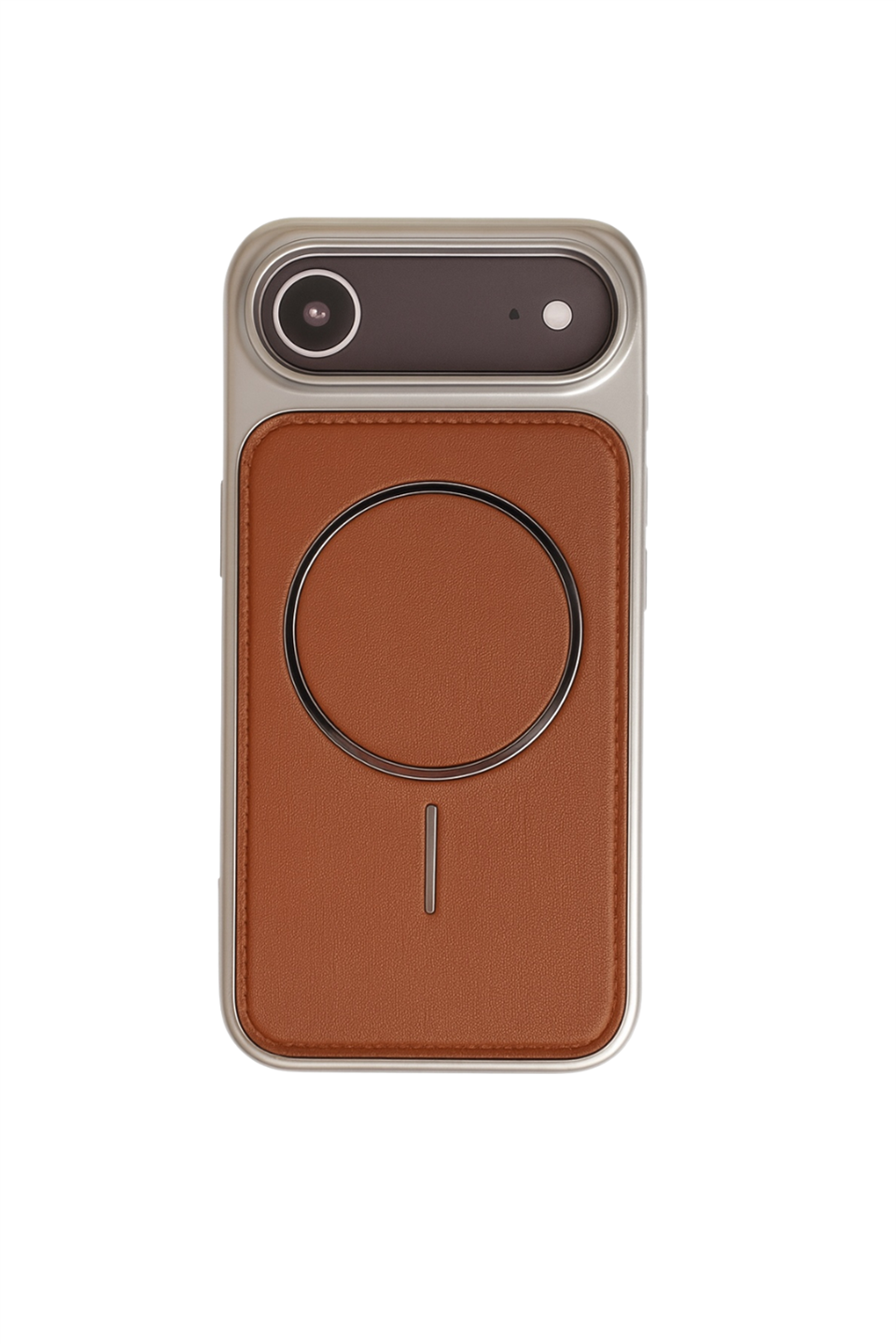 NeoMag Case Iphone 17 Air Taba Manyetik Özellikli Deri Kılıf 