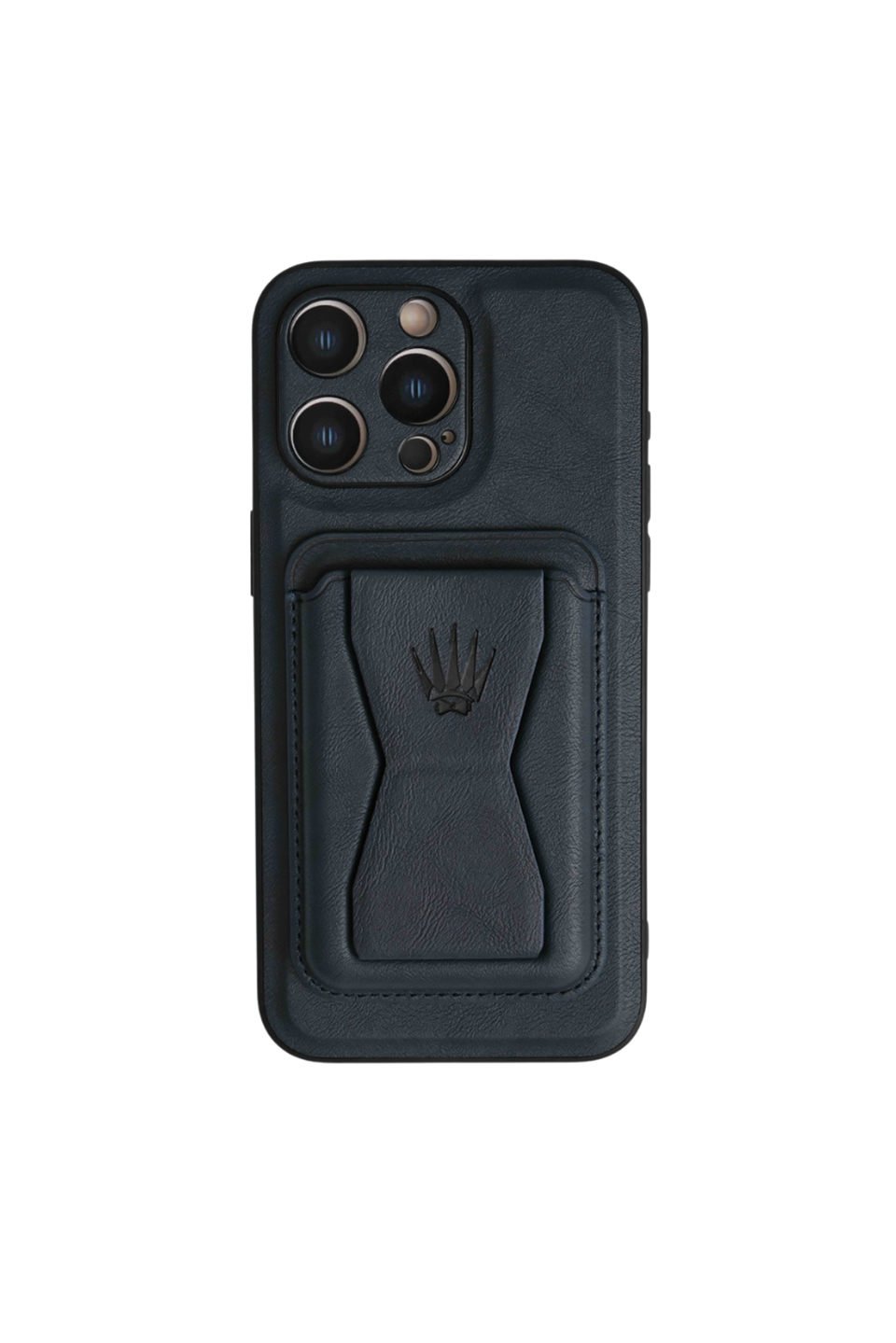 IPHONE 15 PRO MAX LACİVERT STANDLI Manyetik KILIF + KARTLIK