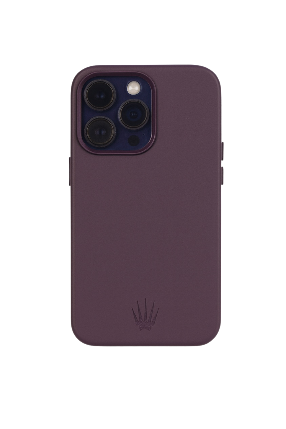 Triton Iphone 15 Pro Max Mor Kılıf Manyetik Özellikli Deri Kılıf