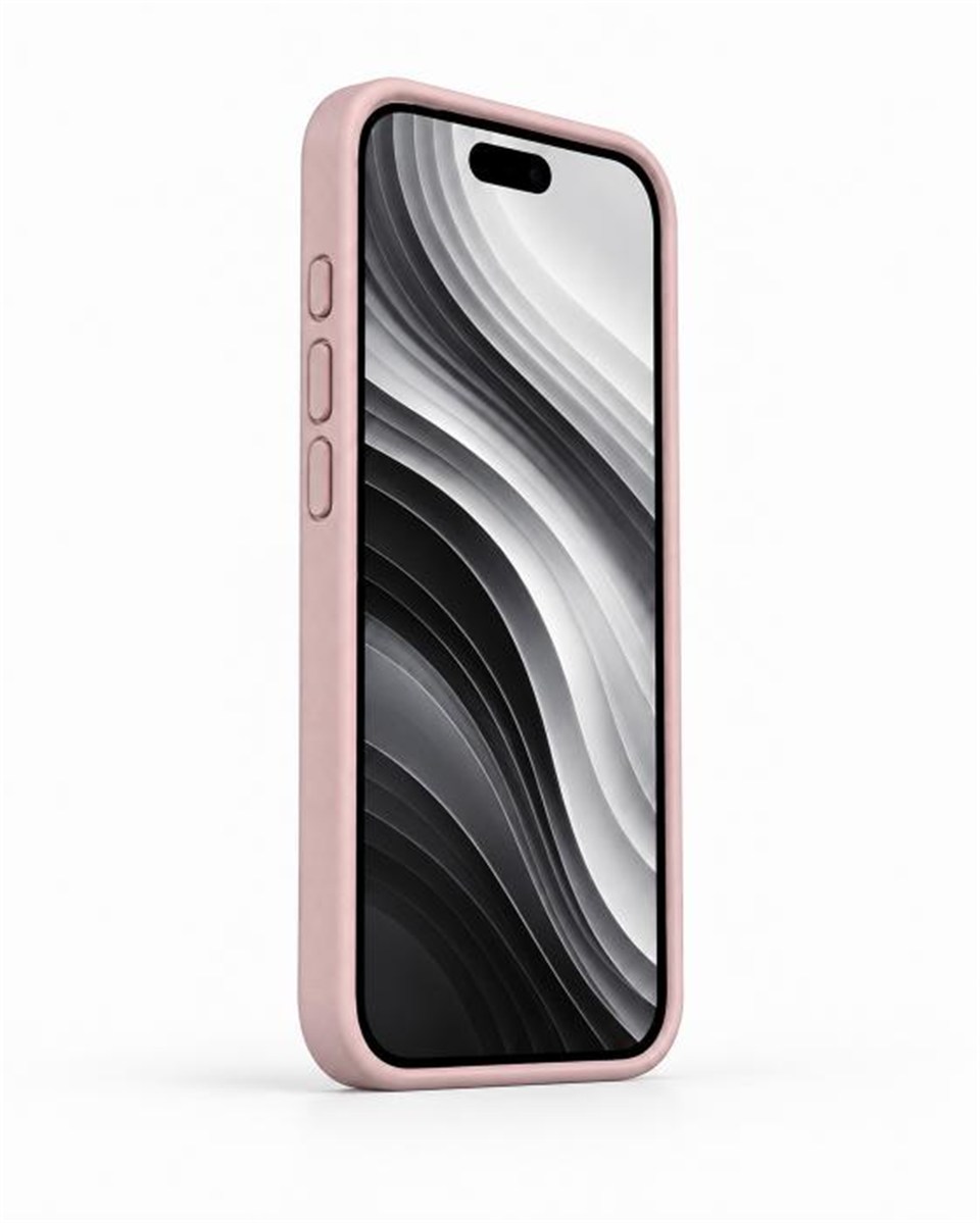 Xelium Iphone 15 Pro Max Pembe Kılıf Manyetik Özellikli Deri Kılıf+Kartlık