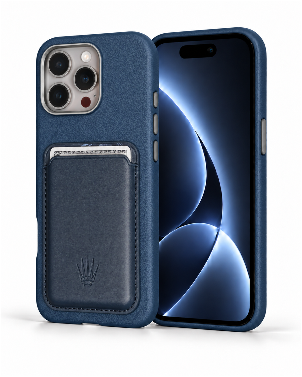 Nxy Iphone 16 Pro Max Mavi Manyetik Özellikli Kılıf+Kartlık