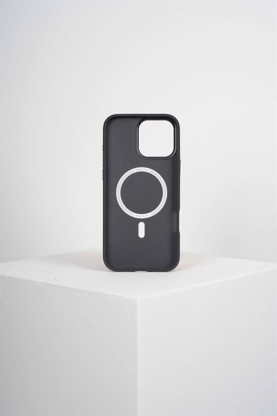 Luxe Iphone 16 Pro Max Siyah Manyetik Özellikli Kılıf