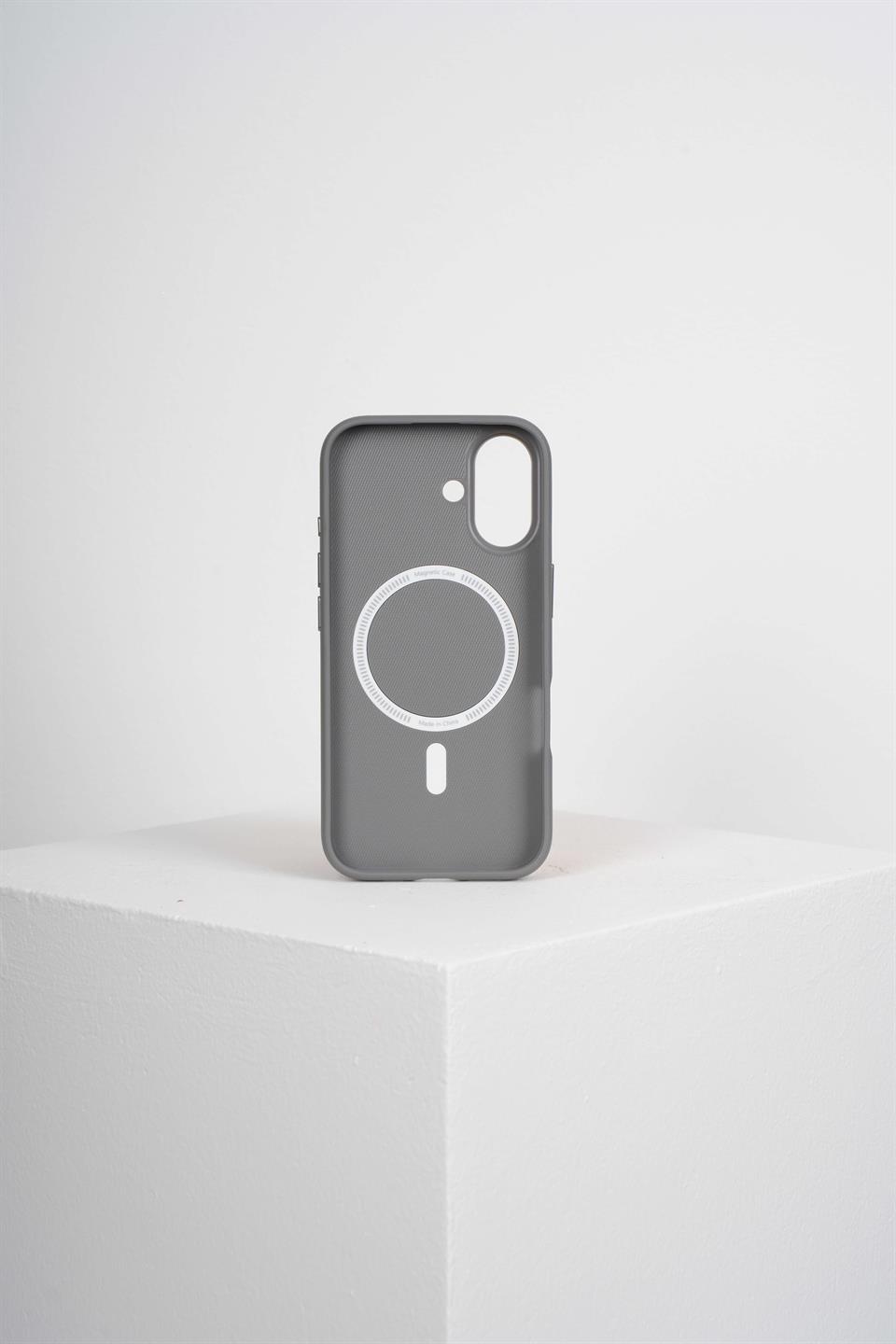Luxe Iphone 16 Gri Manyetik Özellikli Kılıf
