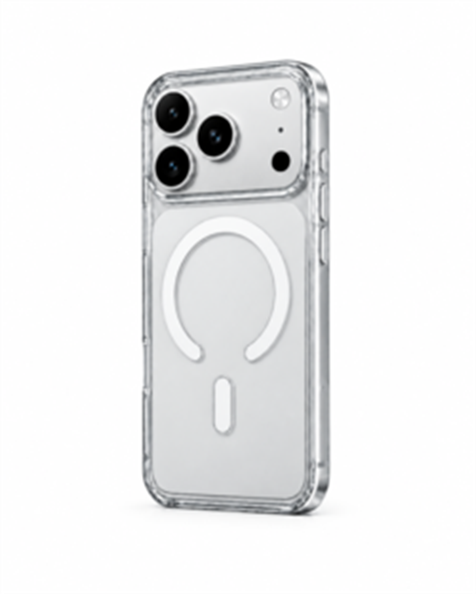 ClearCase White iPhone 18 Pro Max Manyetik Şeffaf Kılıf